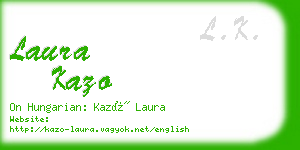 laura kazo business card